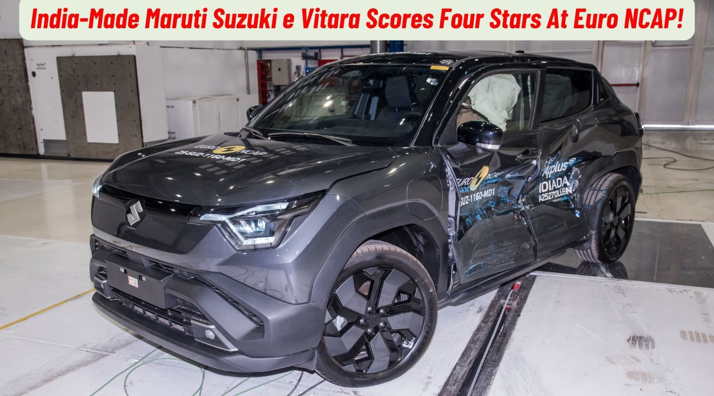 India-Made Maruti Suzuki e Vitara Scores Four Stars At Euro NCAP! India-Made Maruti Suzuki e Vitara Scores Four Stars At Euro NCAP!