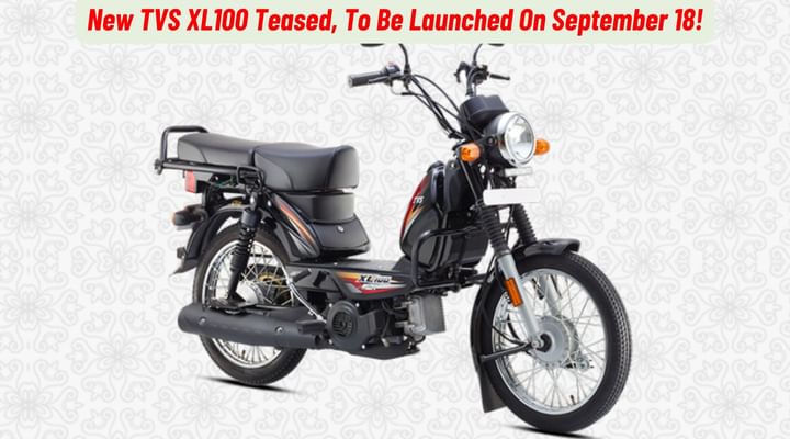 New TVS XL100 Teased, To Be Launched On September 18!