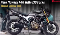 Updated Hero Mavrick 440 Spied With USD Forks For A TVC Shoot- Launch Soon