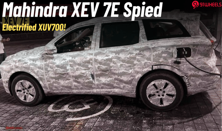Mahindra XEV 7e (XUV700 EV) Spied At A Charging Dock- Details Mahindra XEV 7e (XUV700 EV) Spied At A Charging Dock- Details