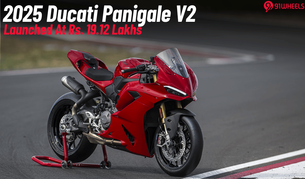 2025 Ducati Panigale V2 Launched At Rs. 19.12 Lakhs- Lighter Than Ever!