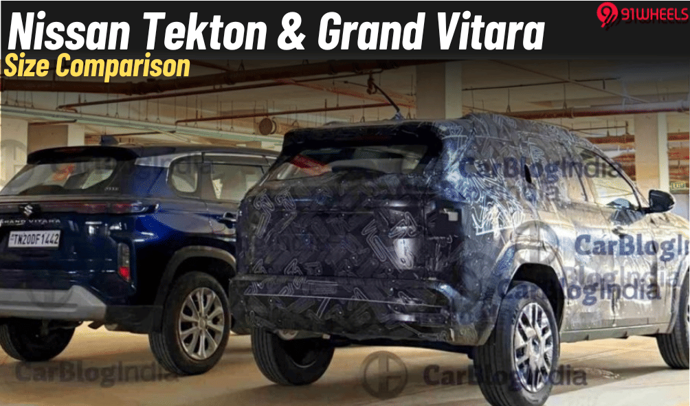 Nissan Tekton Spied Parked Alongside Maruti Grand Vitara: Who's Bigger? Nissan Tekton Spied Parked Alongside Maruti Grand Vitara: Who's Bigger?