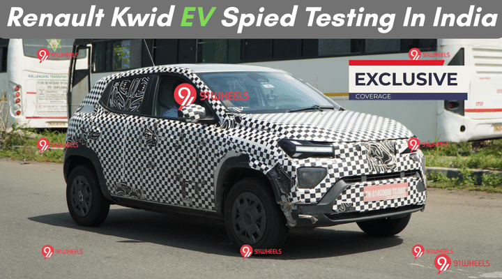 EXCLUSIVE - Renault Kwid EV Spied Testing In India EXCLUSIVE - Renault Kwid EV Spied Testing In India