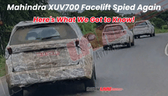 Mahindra XUV700 Facelift Spied Again - Here's What We Got to Know