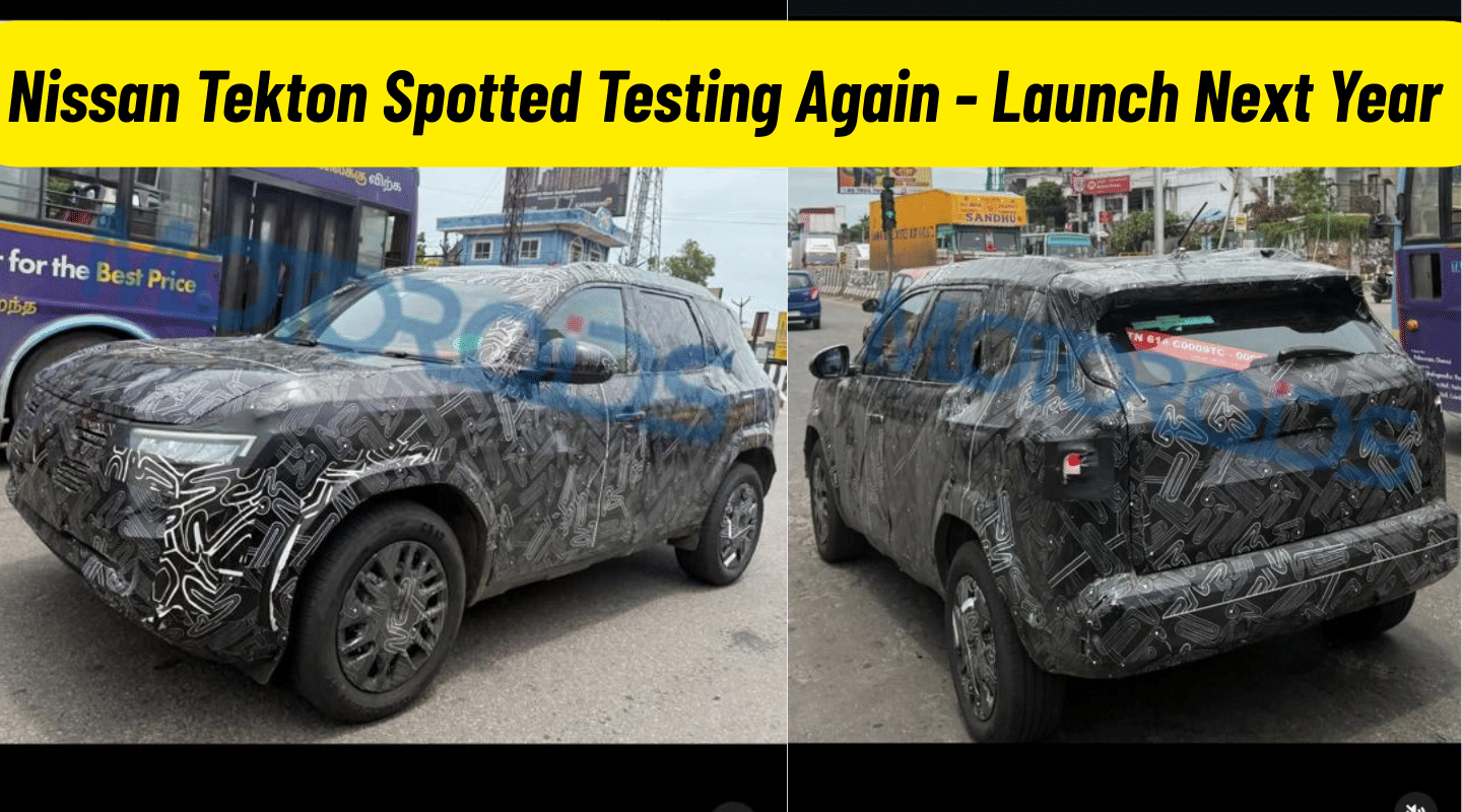 Nissan Tekton Spotted Testing Again - Launch Next Year