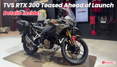 TVS RTX 300 Teased Ahead of Launch: Here's All You Can Expect