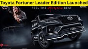 Toyota Fortuner Leader Edition Launched Today - Available Only In 4X2