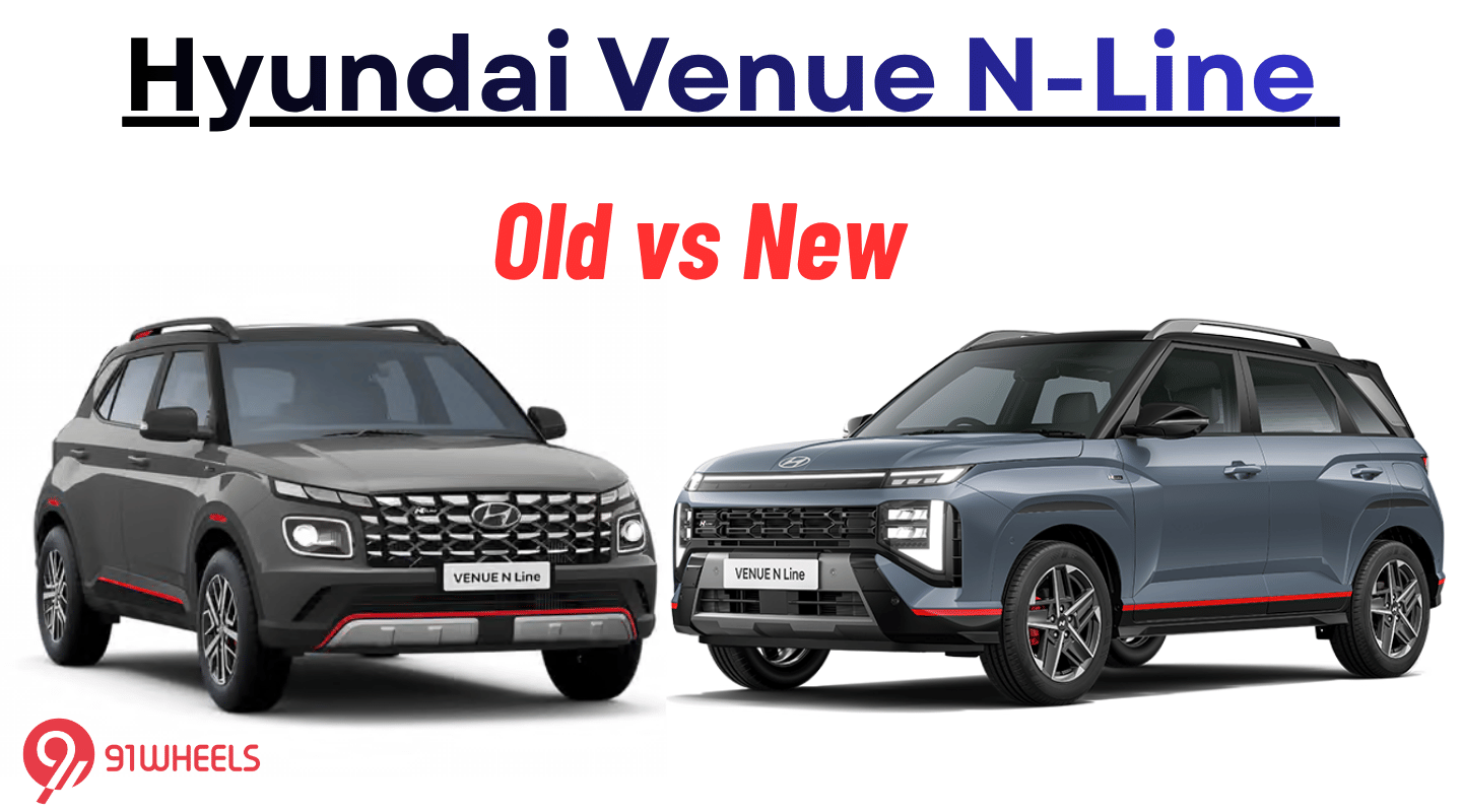 Hyundai Venue N-Line: Old vs New - In Pictures Hyundai Venue N-Line: Old vs New - In Pictures
