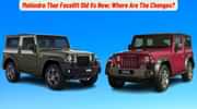 Mahindra Thar Facelift Old Vs New; Where Are The Changes?