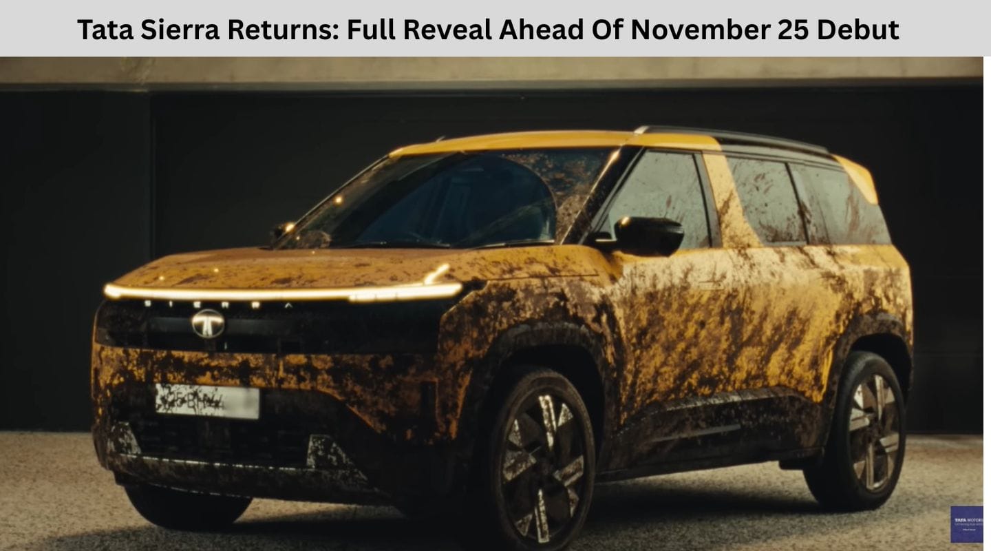 Tata Sierra Returns: Full Reveal Ahead Of November 25 Debut Tata Sierra Returns: Full Reveal Ahead Of November 25 Debut