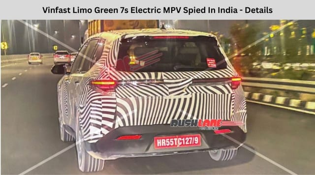 Vinfast Limo Green 7s Electric MPV Spied In India - Details
