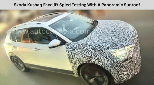 Skoda Kushaq Facelift Spied Testing With A Panoramic Sunroof Skoda Kushaq Facelift Spied Testing With A Panoramic Sunroof