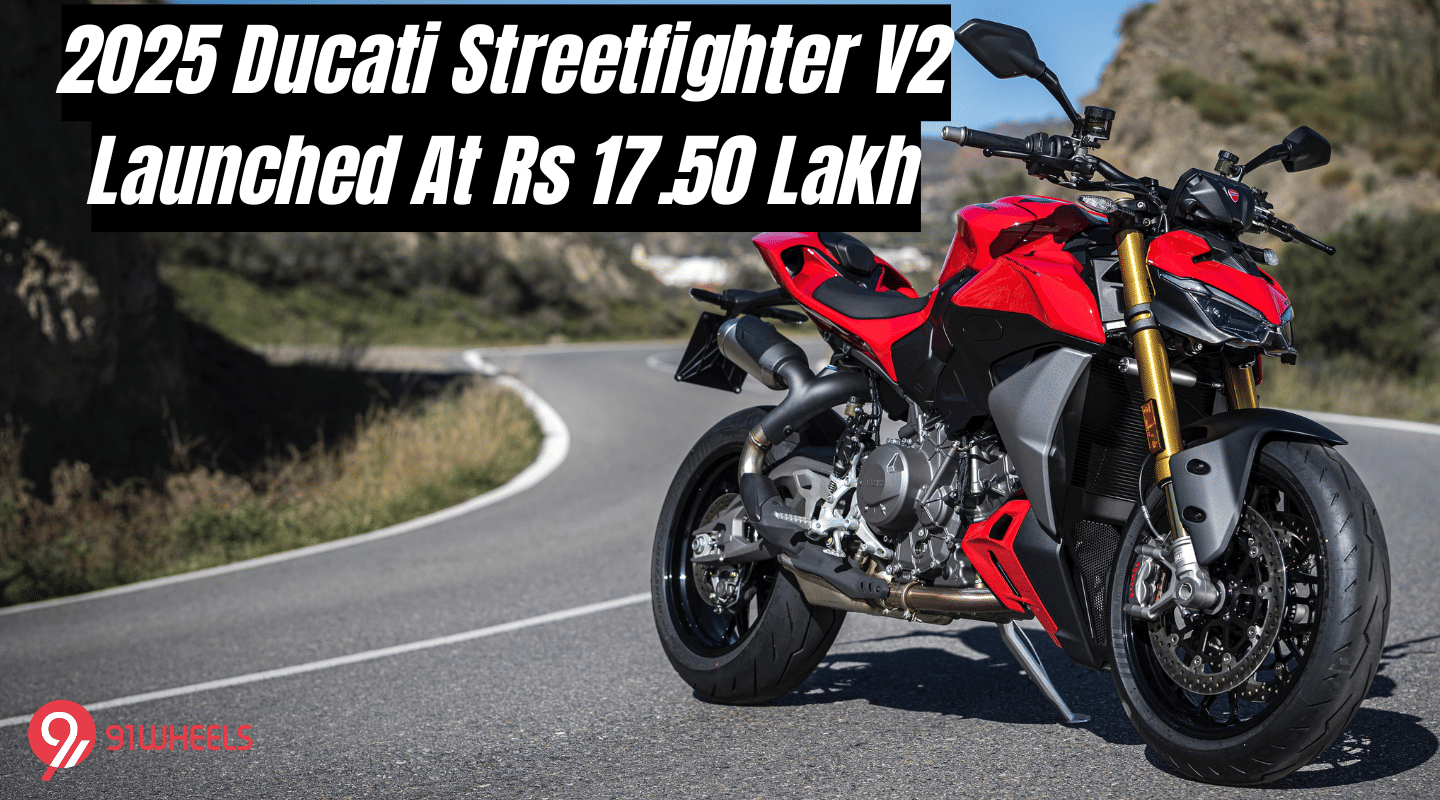 2025 Ducati Streetfighter V2 Launched At Rs 17.50 Lakh (Ex-showroom)