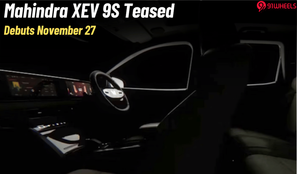Mahindra XEV 9S Teased Ahead Of Debut: Triple Screen & More Features