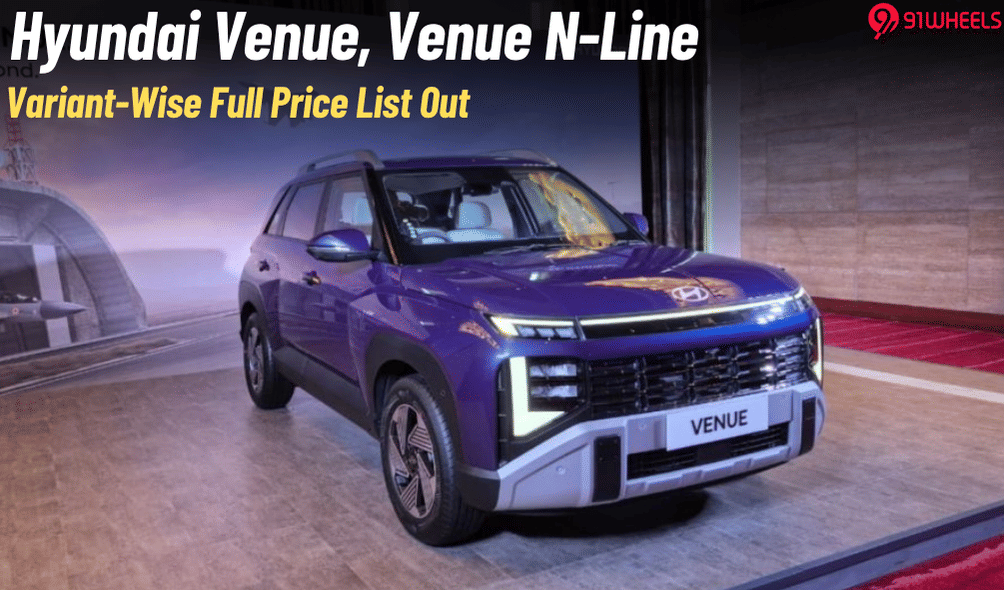 Hyundai Venue, Venue N-Line Full Price List Out- Details Here Hyundai Venue, Venue N-Line Full Price List Out- Details Here