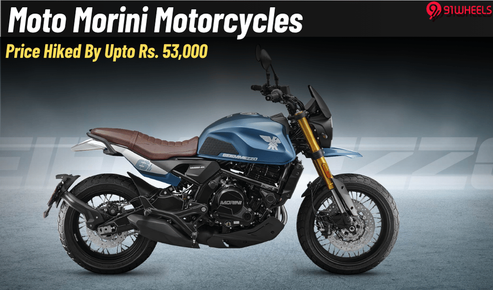 Moto Morini Motorcycles Now Pricier By Upto Rs. 53k- GST 2.0 Effect