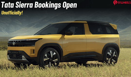 Tata Sierra Bookings Open Unofficially Ahead Of Nov 25 Launch