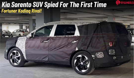 Kia Sorento Spied On Test In India For The First Time: Fortuner Rival!