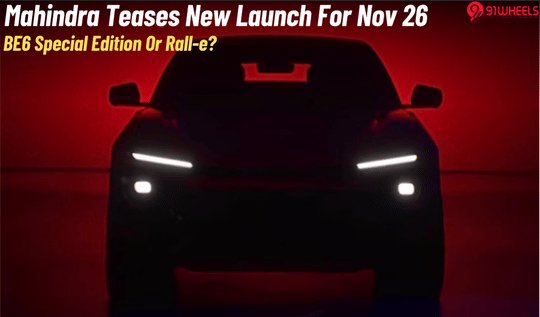 New Edition Of Mahindra BE 6 Teased- Or Is It The Rall-e? Debuts Nov 26