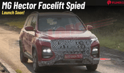 2026 MG Hector Facelift Spied On Test: Launch By Early 2026