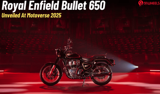 Royal Enfield Bullet 650 Makes India Debut At Motoverse 2025