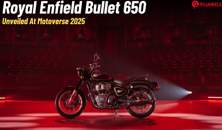 Royal Enfield Bullet 650 Makes India Debut At Motoverse 2025 Royal Enfield Bullet 650 Makes India Debut At Motoverse 2025