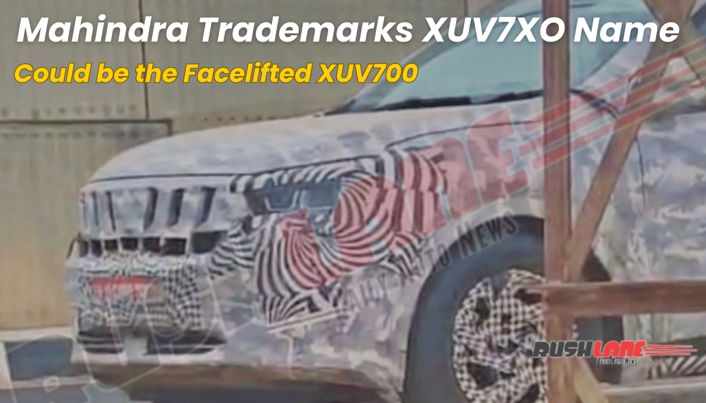 Mahindra Trademarks XUV7XO Name; Could be the Facelifted XUV700