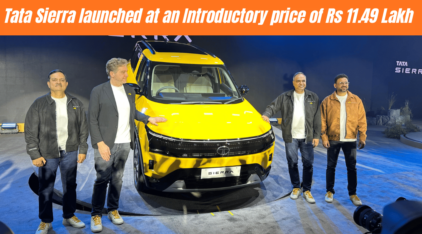 Tata Sierra Returns - Starts at Rs 11.49 Lakh, Bookings Open 16 Dec Tata Sierra Returns - Starts at Rs 11.49 Lakh, Bookings Open 16 Dec