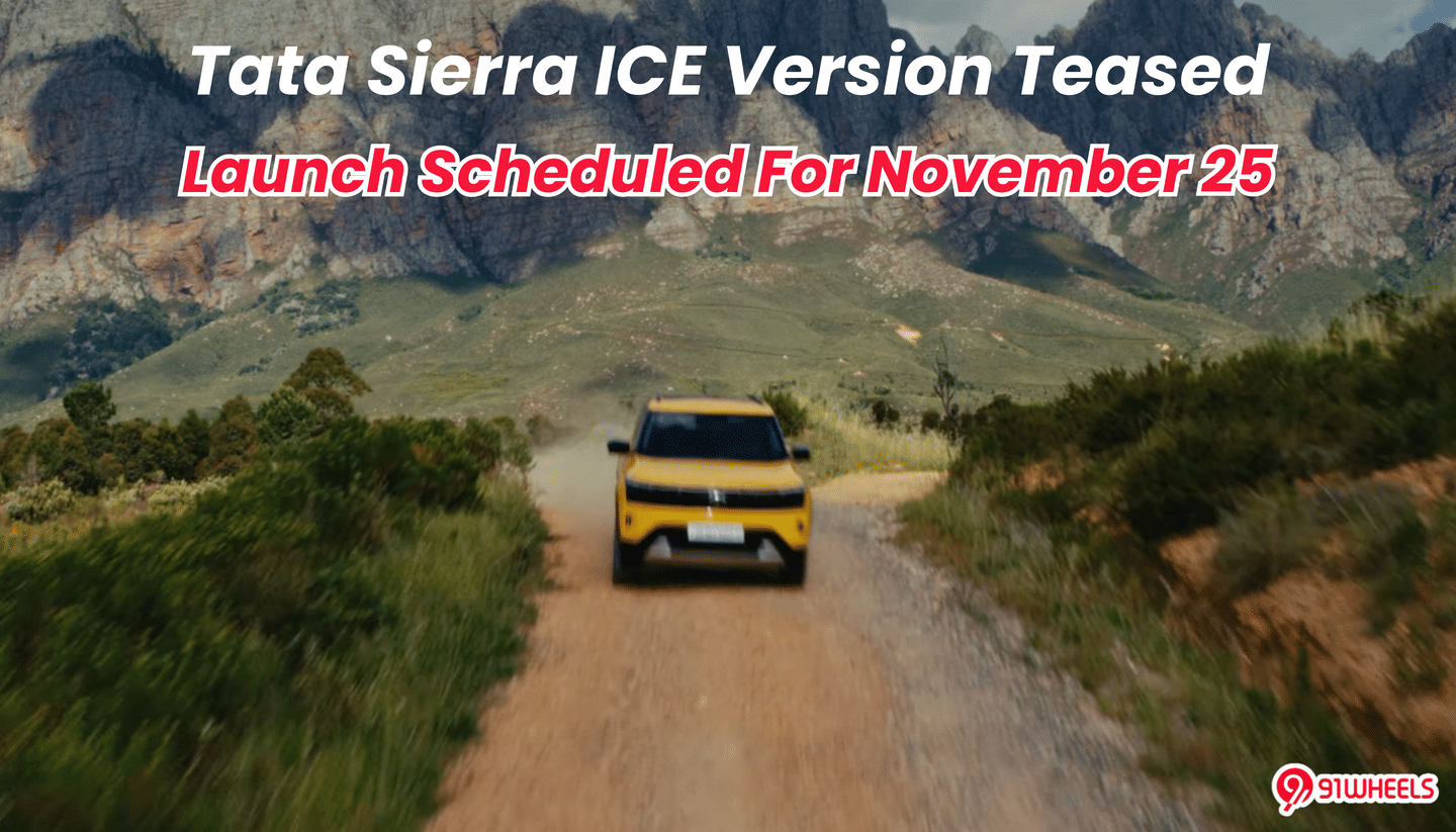 Tata Sierra ICE Teased; Launch Scheduled For November 25