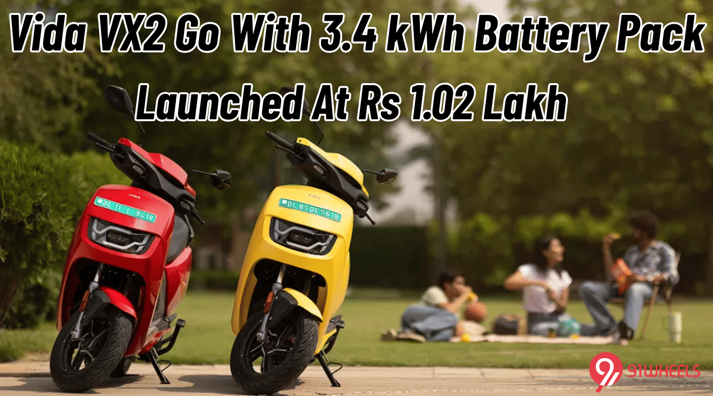 Vida VX2 Go With 3.4 kWh Battery Pack Launched At Rs 1.02 Lakh