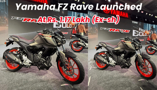 Yamaha FZ Rave Launched At Rs. 1.17 Lakh (Ex-sh): Check Details