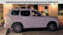 Mahindra Scorpio N Facelift Spotted Again Ahead of 2026 Launch Mahindra Scorpio N Facelift Spotted Again Ahead of 2026 Launch
