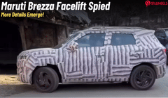 Maruti Brezza Facelift Spied On Test Again- New Details Emerge!