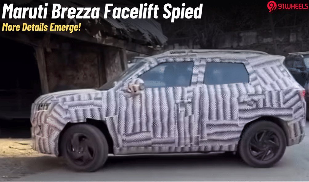 Maruti Brezza Facelift Spied On Test Again- New Details Emerge! Maruti Brezza Facelift Spied On Test Again- New Details Emerge!