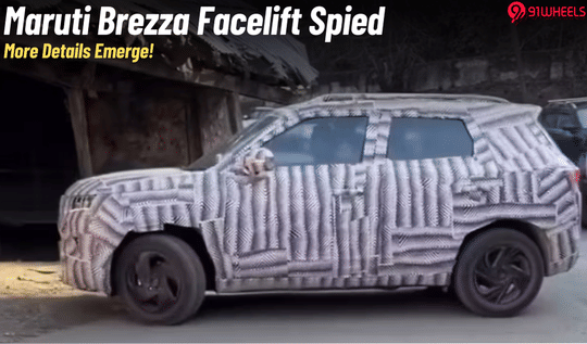 Maruti Brezza Facelift Spied On Test Again- New Details Emerge! Maruti Brezza Facelift Spied On Test Again- New Details Emerge!