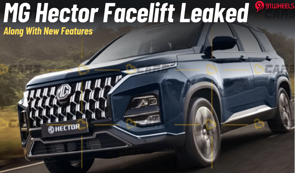 MG Hector Facelift Leaked Ahead of Launch: Bigger Grille & New Features MG Hector Facelift Leaked Ahead of Launch: Bigger Grille & New Features