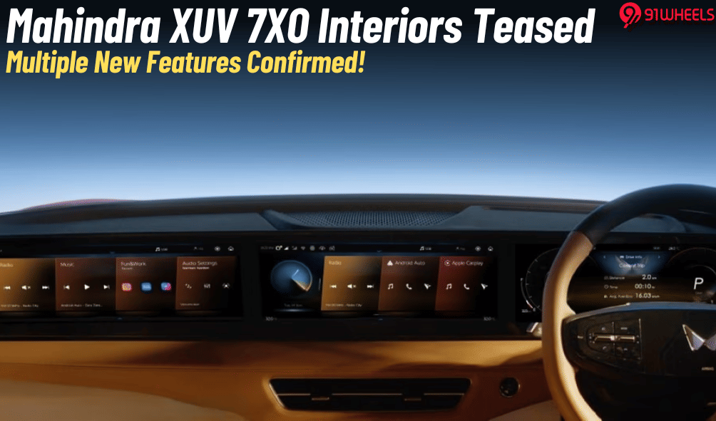 Mahindra XUV 7XO Interiors Teased: Triple Screen, Boss Mode, & More