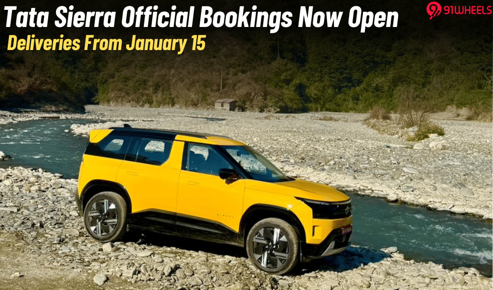 Tata Sierra Bookings Open At Rs 21,000; Deliveries From This Date! Tata Sierra Bookings Open At Rs 21,000; Deliveries From This Date!