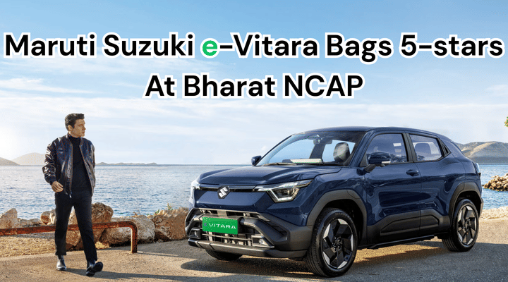 Maruti Suzuki e-Vitara Bags 5-stars At Bharat NCAP Crash Test Maruti Suzuki e-Vitara Bags 5-stars At Bharat NCAP Crash Test