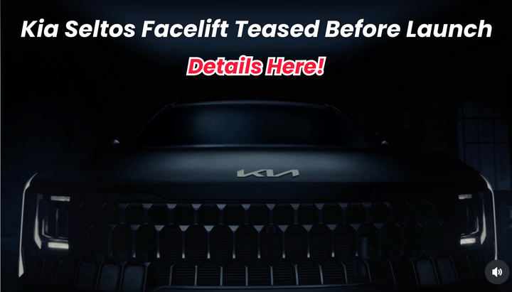 Kia Seltos Facelift Teased Ahead of December 10 Launch: Details Here Kia Seltos Facelift Teased Ahead of December 10 Launch: Details Here
