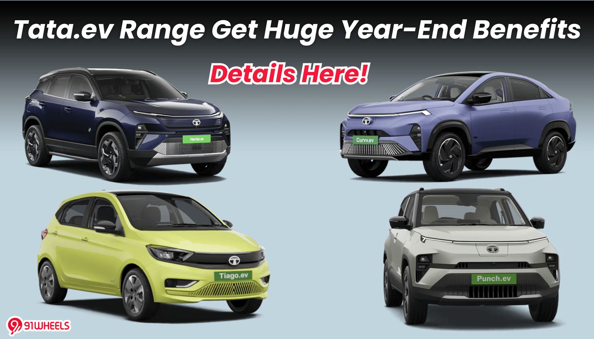 Tata.ev Range Get Huge Year-End Benefits; Save Up to Rs. 1.95 Lakh This December!