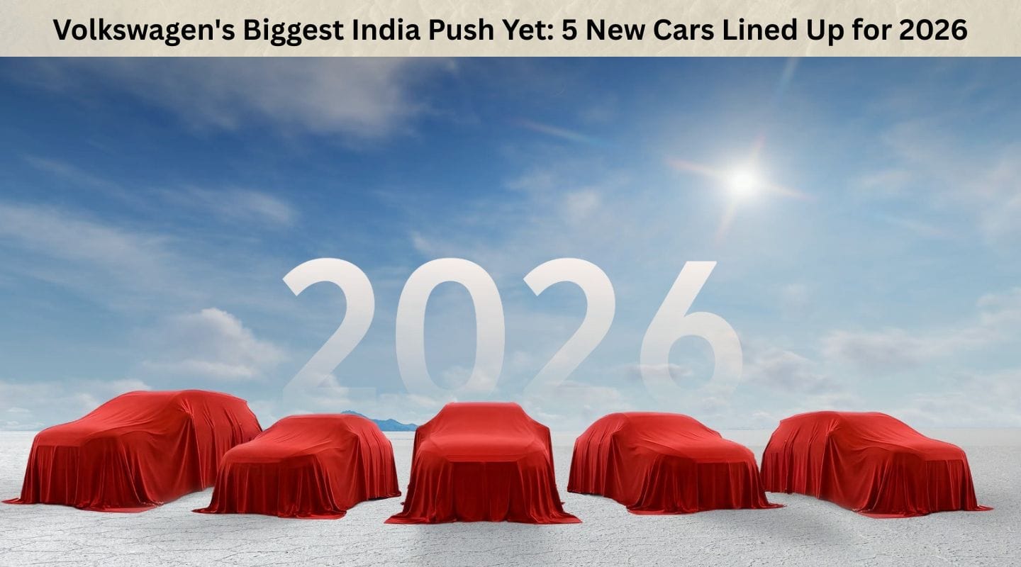 Volkswagen's Biggest India Push Yet: 5 New Cars Lined Up for 2026