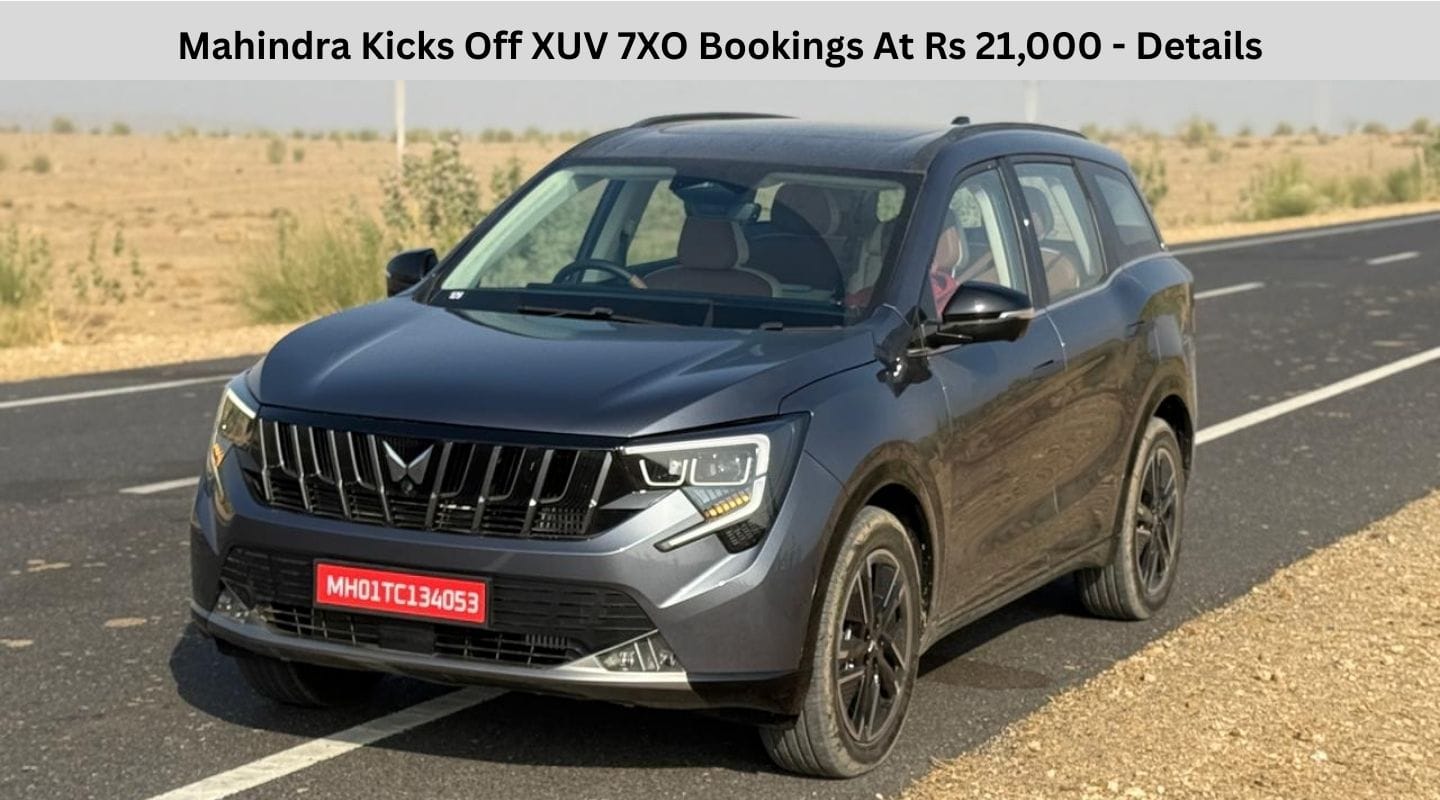 Mahindra Kicks Off XUV 7XO Bookings At Rs 21,000 - Details Mahindra Kicks Off XUV 7XO Bookings At Rs 21,000 - Details
