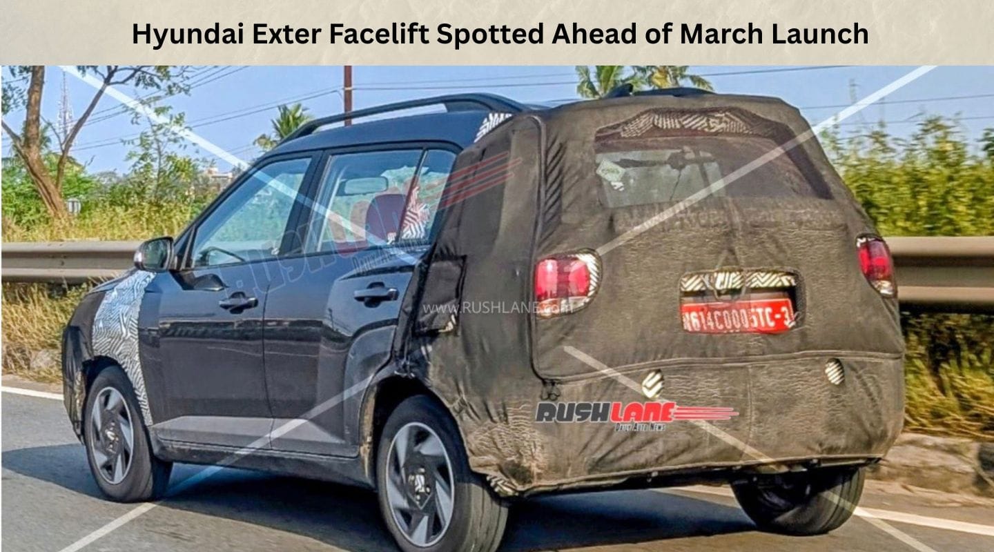 Hyundai Exter Facelift Spotted Ahead of March Launch