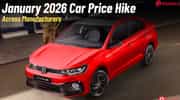 Car Price Hike In 2026: Check  Price Hikes Across Manufacturers