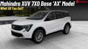 Mahindra XUV 7XO Base 'AX' Variant- What All It Has To Offer?
