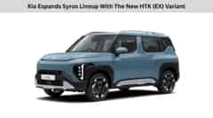 Kia Expands Syros Lineup With The New HTK (EX) Variant