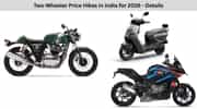Two-Wheeler Price Hikes in India for 2026 - Details