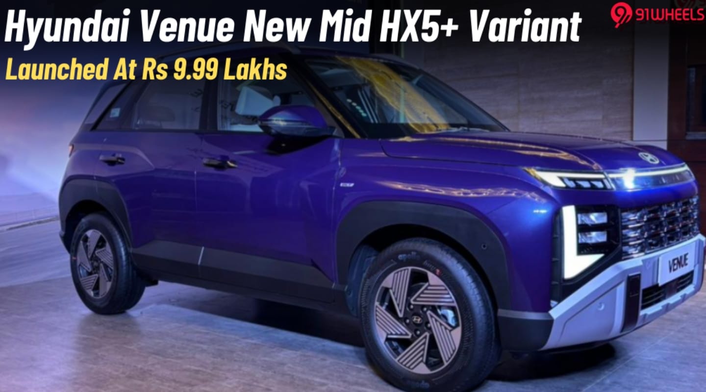 Hyundai Venue Gets New HX5+ At Rs. 9.99 Lakhs- Details Here