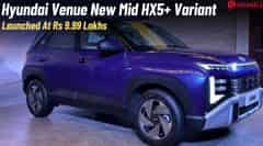 Hyundai Venue Gets New HX5+ At Rs. 9.99 Lakhs- Details Here Hyundai Venue Gets New HX5+ At Rs. 9.99 Lakhs- Details Here